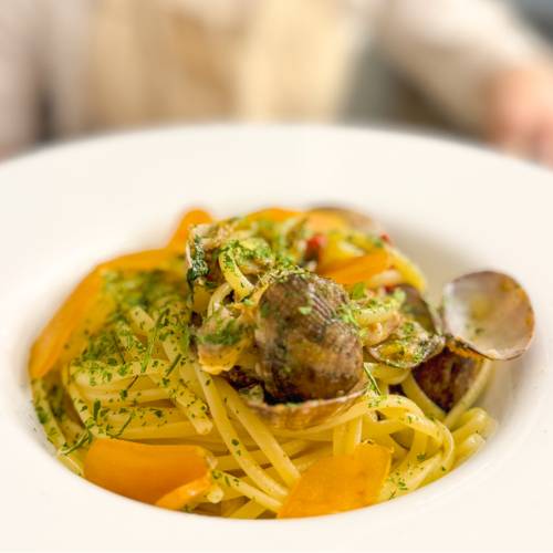 spaghetti vongole e bottarga